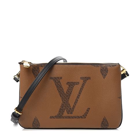 louis vuitton double zip pochette reverse|louie vuitton double pochette.